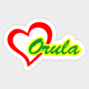 Heart Orula Sticker